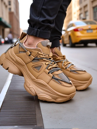 Royalfashion Women's Sneakers on a Thick Sole Reterri