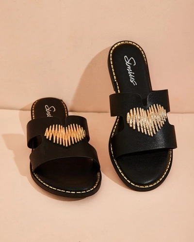 Royalfashion Женские шлепанцы Olis на плоской подошве