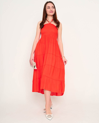 Orange PLUS SIZE midi kleit - Riietus