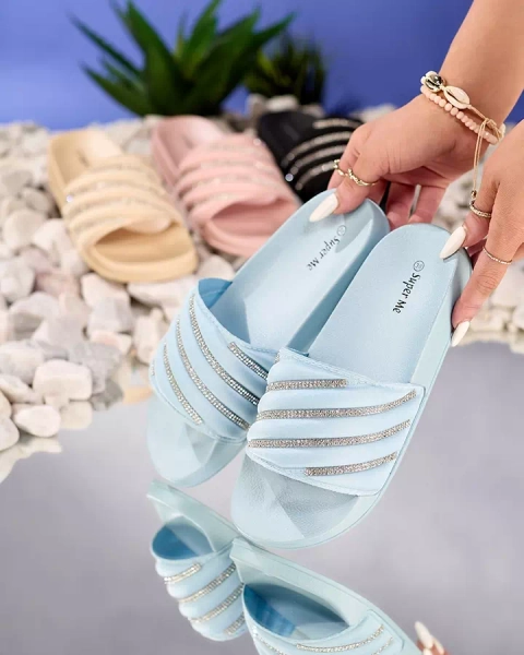 Sinised tsirkooniumoksiidiga naiste sussid Mytaris - Jalatsid