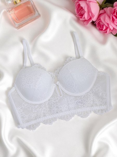 Royalfashion Women's padded lace corset bra Grace Corset