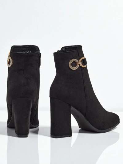 Women's Victi Eco-Suede Heeled Ankle Boots