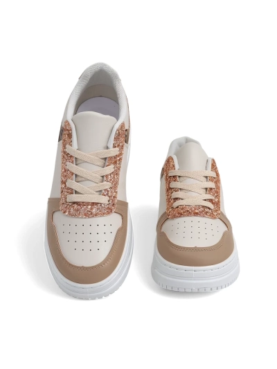 Royalfashion Women's sneakers with glitter Qisofi