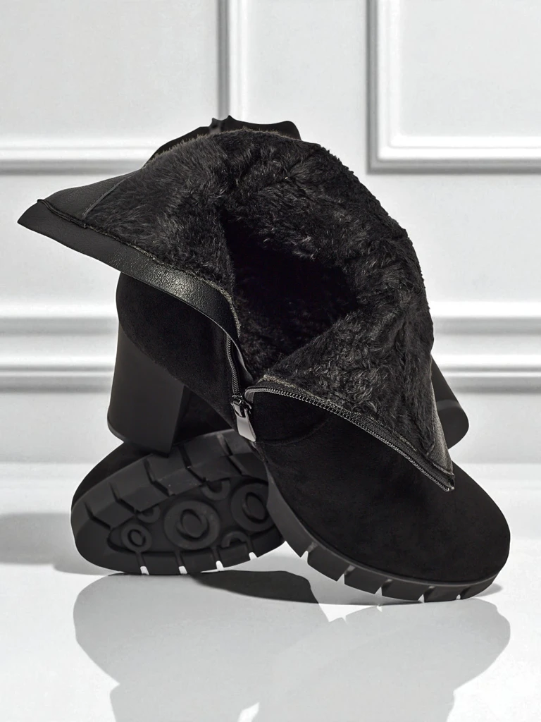 Naiste öko-seemisnahast jämeda kontsaga saapad RuneFlicker