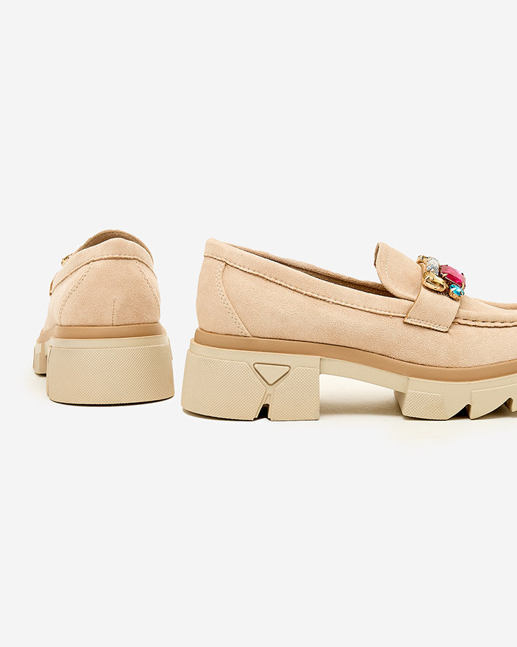 Royalfashion Мокасины с разноцветными камнями Sariner