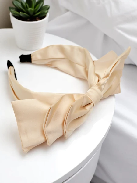 Royalfashion Satin hairband with bow Celine