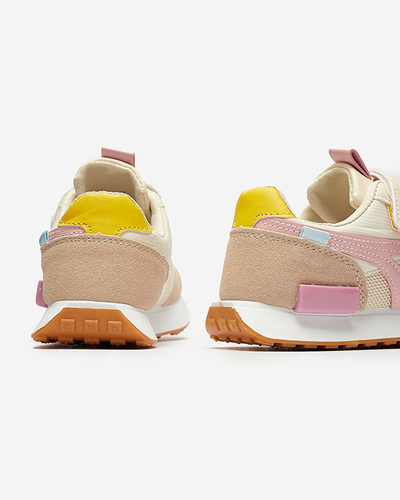 Tüdrukute spordijalatsid beežiroosa värvi Kaxo-jalatsid