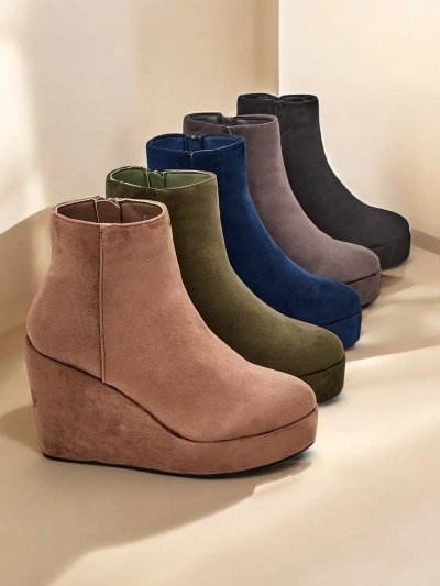 Royalfashion Virsigafa Femme Wedge Ankle Boots Sieffa