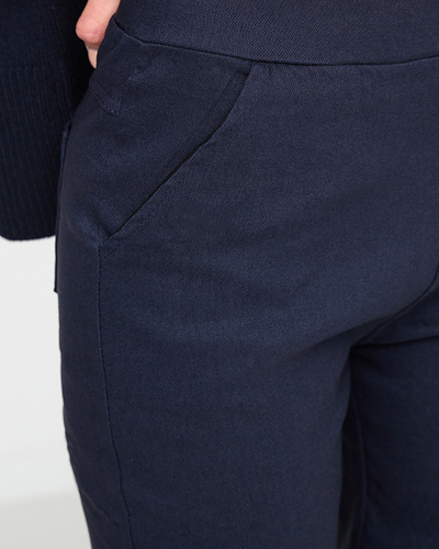 Navy blue women's insulated treggings PLUS SIZE - Clothing