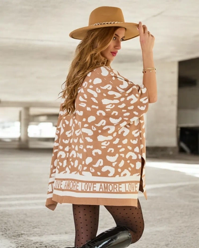 Royalfashion Naiste prinditud poncho