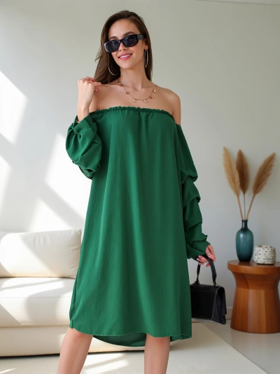 Royalfashion Sileda naiste kleit Hispaania stiilis volangidega