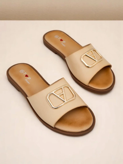 Royalfashion Women’s flat-soled Ohanna slippers