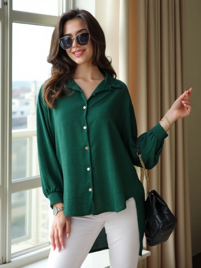 Royalfashion Длинная женская рубашка оверсайз