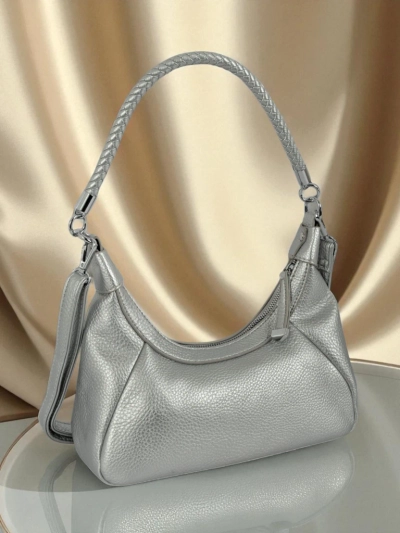 Royalfashion Väike naiste öko-nahast käekott dekoratiivse rihmaga Lacquea