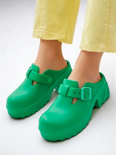 Royalfashion Женские резиновые босоножки на каблуках Voxones