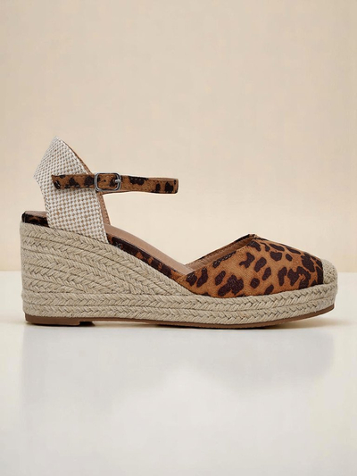Aurelia Leopard Royalfashion naiste öko-nahast kaameli kiilkontsad