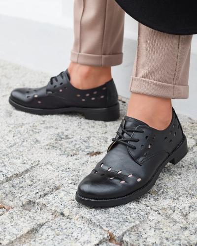 Naiste mustad ökonahast poolkingad Selofso- Jalatsid