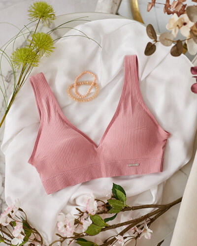 Royalfashion Women's ribbed sports bra