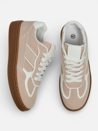 Luna Women's Beige Ecological Casual Sneakers for Spring