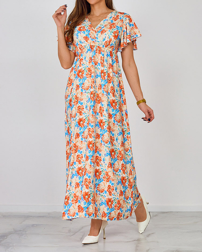 Royalfashion Naiste lilleline midi-kleit