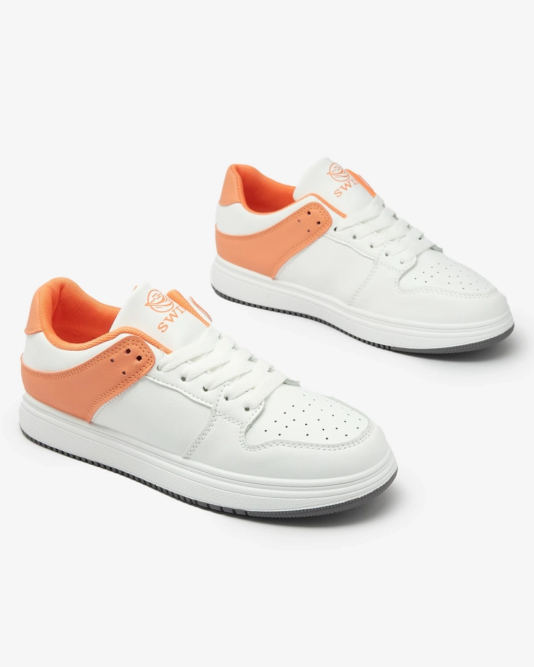 Royalfashion Valge ja oranž naiste spordijalatsid Elevace