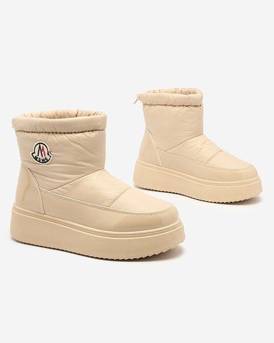 Royalfashion Naiste liibuvad lumesaapad beeži värvi Ademra