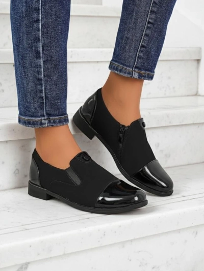 Aurelia Nero - elegant Royalfashion women's shoes made of matte leather