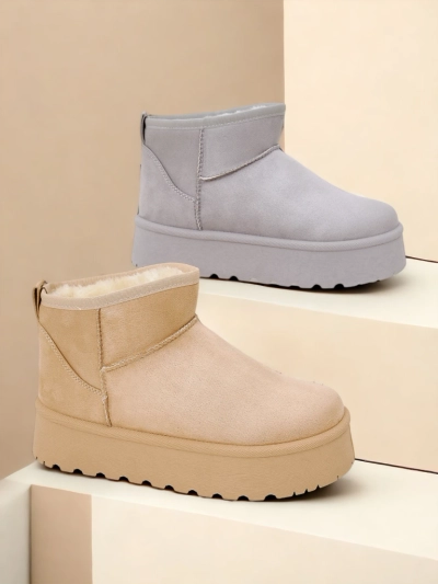 Royalfashion Short snow boots for women Fofio