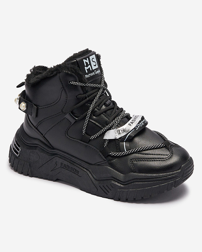 Черные кроссовки с утеплителем Pommie - Обувь