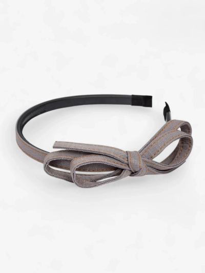 Royalfashion Headband with Bow Denim Style