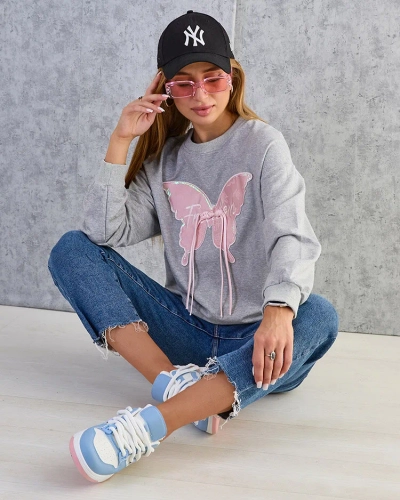 Royalfashion Women's Cotton Thin Print Sweatshirt