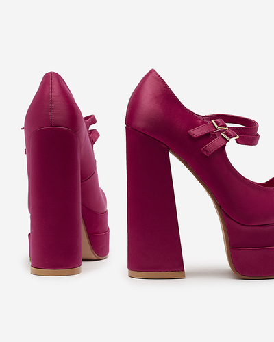 Fuchsia women's high stiletto pumps Elika - Footwear