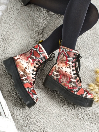 Women's Isadore Embossed Worker Boots