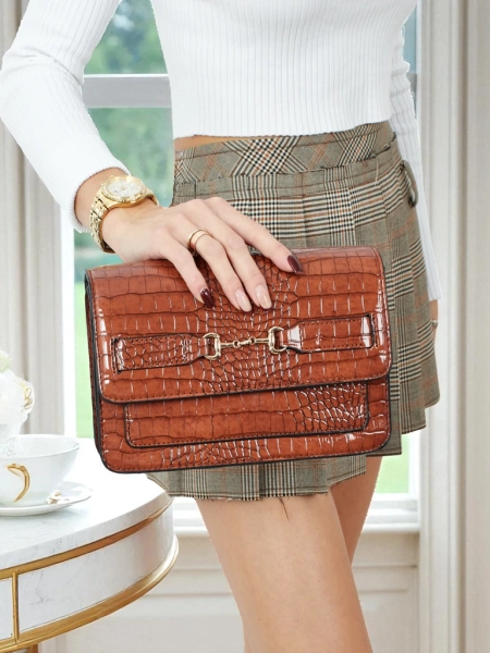 Lunisse Patent Leatherette Small Women's Bag