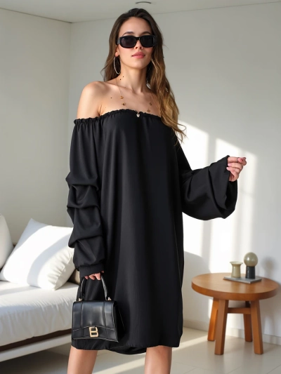 Роялфэшн Гладкое женское платье а-ля Испанское с рюшами