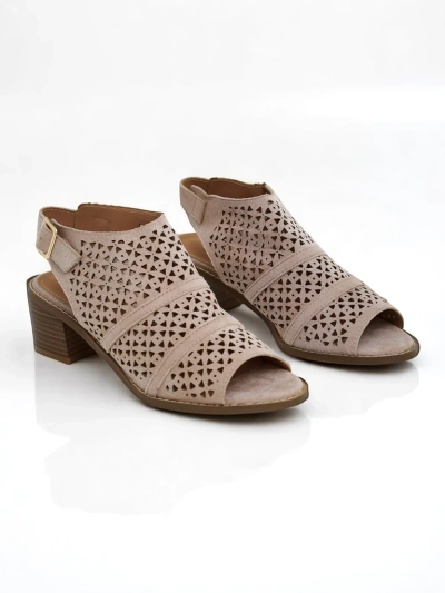 Royalfashion Women's Elira Openwork Low Heel Sandals