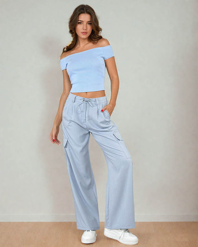 Royalfashion Женские широкие брюки с карманами