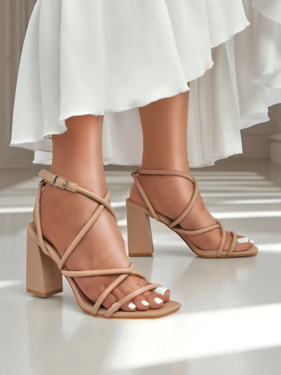 Royalfashion naiste plokkkontsa sandaalid Elysia