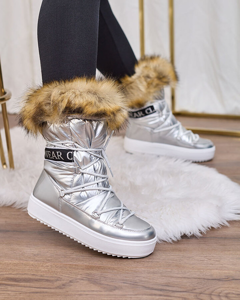 Royalfashion Silver slip-on saapad a'la lumesaapad naistele Gomllo