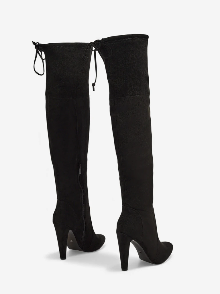 Women's Over-the-Knee Eco Suede Stiletto Boots Eldirros
