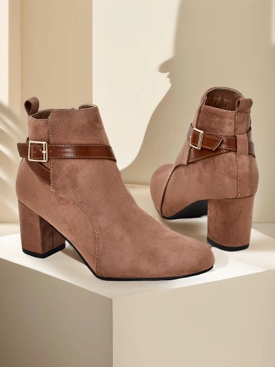 Royalfashion Kvinnor chunky heel ankle boots Eloron