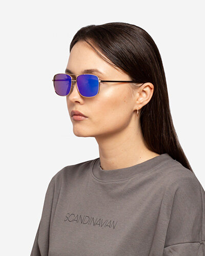 Зеркальные солнцезащитные очки Royalfashion