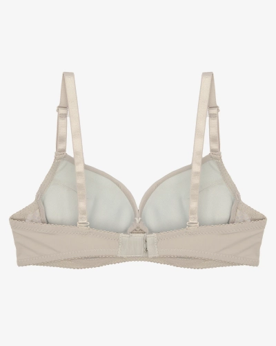 Smooth women's lace bra in gray - Underwear