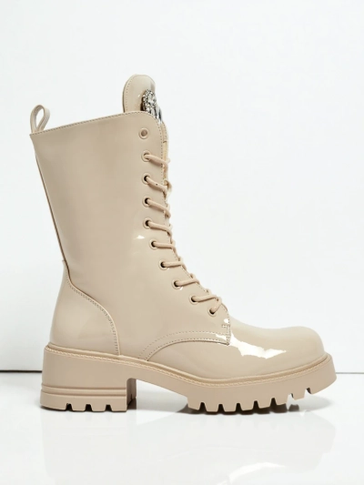 Lakitud paeltega naiste poolsaapad Emelune