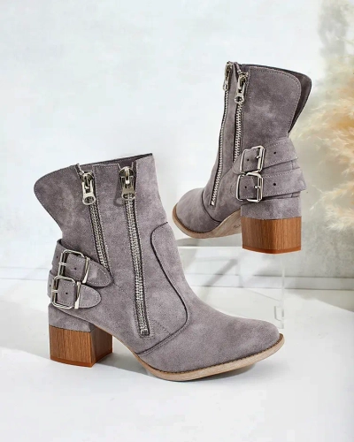 Royalfashion Decorated Zerta Heeled Booties