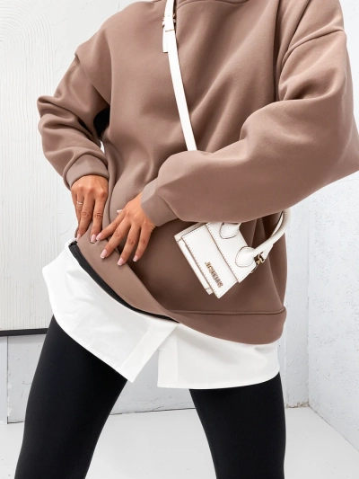 Royalfashion Cotton naiste sviiter, millel on eemaldatav alumine osa