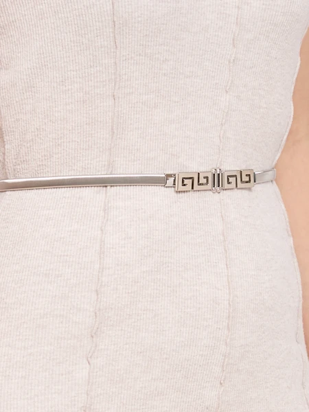 Naiste metallist hõbedane vöö Heraklese Kreeka glamuurne stiilne 64-100 cm