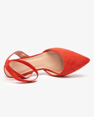 Orange sandals on the post Brossi - Shoes