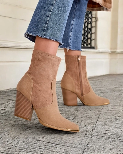 Royalfashion Kvinni Nonan's eco-suede ankul snoxir up a post Gris