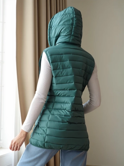 Женская безрукавка Royalfashion с detachable капюшоном